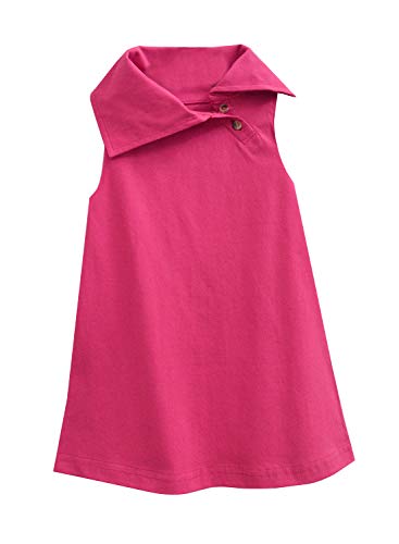 Image of A.T.U.N. (ALL THINGS UBER NICE) Solid A-Line Mini Dress | Sleeveless Casual Dress for Girls