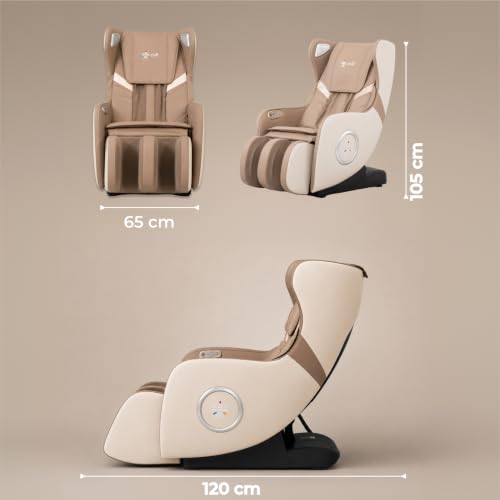Image of CULT Nova Massage Chair for Home | SL-Track Full Body Massage Chair | Zero Gravity Recliner | Airbag Compression | Heating for Waist & Calves | Bluetooth Speakers | Remote Control