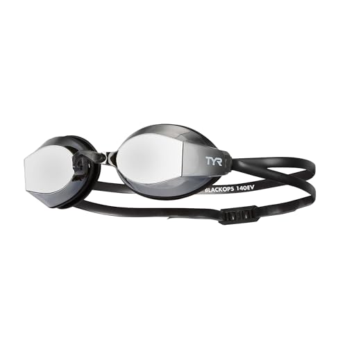 TYR Blackops 140 EV Racing Goggles – Mirrored Swim Goggles for Men & Women, Anti-Fog, UV...
