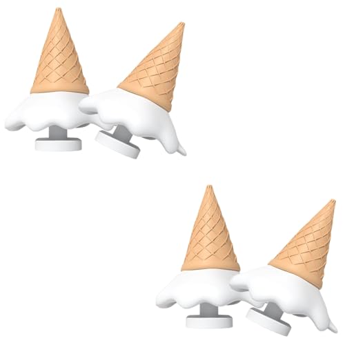 Sharklas Fins Slides Ice Cream Cone, Sharklas Polares Fins Replacement, 2Pair Shark Slides Ice Cream Cone Fin