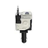 SRTMIRJJ 4 en 1 Retráctil Cargador Coche para Seat Ibiza FR 2023 2024 2025, con 80cm Retráctil Cable y 2 Puertos USB, 180° Ajuste Libre, 4 Dispositivos,White