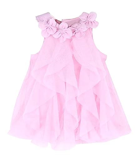 WZSYGDTC 0-2T Baby Girls Chiffon Dress Toddler One-Piece Romper Jumpsuit