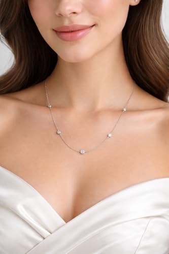 Image of 925 Sterling Silver Pendant Necklace for Women | Silver Locket with Chain | Daily Wear Jewellery | Minimalist Jewelry for Office & Casual Wear | Gift for Woman, Wife, Girlfriend, Mother, Sister | Anniversary, Birthday, Valentine's Day, Rakhi Gift