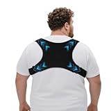 King Mills Plus Size Back Brace for Lower Back Pain, Breathable Posture Corrector for Women & Men Plus Size XL to XXXL, Adjustable Support Brace for Big & Tall