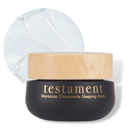 Testament Beauty Moroccan Chamomile Sleeping Mask Night Moisturizing Treatment With Blue Tansy Antioxidants And Niacinamide Fine Lines Wrinkles Tightens Skin For A Healthier Complexion Best For Winter Skin And After Sun Soothing Deeply Moisturizes Brightens Firms Great For After Sun 50Ml17 Oz #TOP3