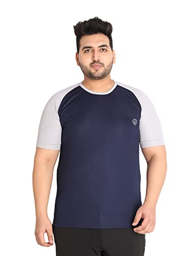 Image of CHKOKKO Men's Polyester Regular Fit Solid Sports T-Shirt