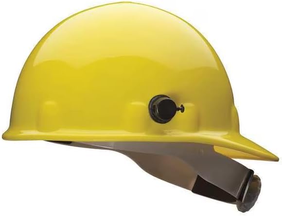 Hard Hat, Thermoplastic, 8 Point Swing Ratchet, Type 1, Class G, Yellow, Mfr: E2QSW02A000-A