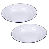 evier ancien ceramique blanc Bol à mélanger en émail : design rétro simple, plein de l'âge, vous aide à jours, bol de service en émail