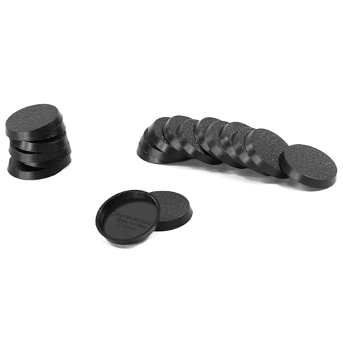 Evemodel Modell Base Rund 28,5mm Boden Tischplatte Miniatur Modelle Basis Landschaftsbau für Tisch War Game (20 Stück)