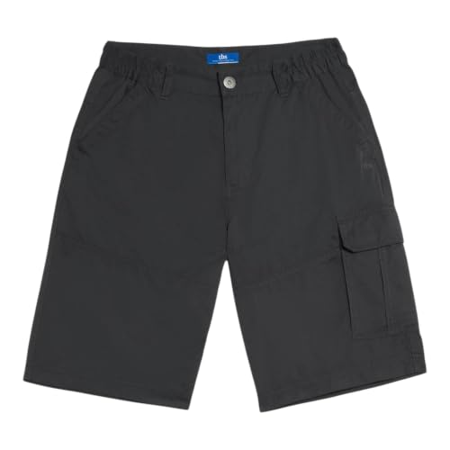 Bermuda TBS Homme Noir Taille 44 : Ceinture Semi-élastiquée Fuppaber
