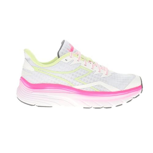 Diadora Womens Equipe Nucleo Running Sneakers Shoes - Pink, White - Size 9.5 M