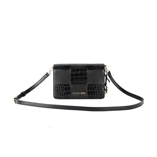 Mercer litet lackläder krokodiltryck klaff kuvertväska crossbody handväska