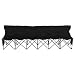 Yaheetech 6 Seats Portable Sideline Folding Bench Soccer Team Bleacher Chair Outdoor Sports Black W/Carry Bag