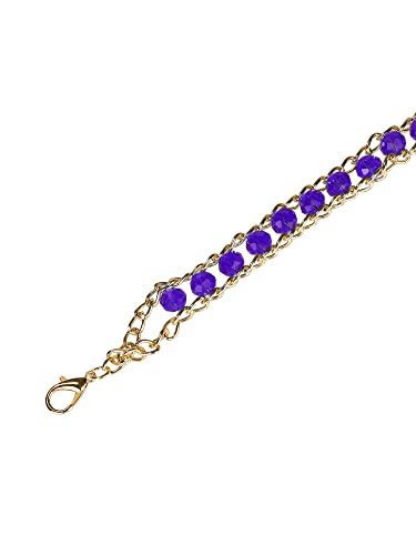 Waist Chain Belts, Metal Gold Rhinestone Crystal Body Chain Belt for Dress Jean2