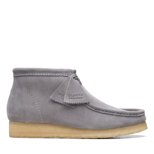 Clarks Mens Wallabee Boot Grey Suede2