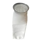 #2 Size 100 Micron Liquid Filter Bags, Polyester Felt with Polypropylene Ring, 7-1/16' x 32', 4.4 Sq Ft...
