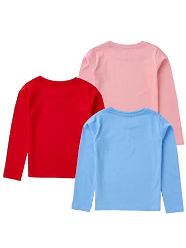 Image of Girls T-Shirts Pack of 3 by Cub McPaws | Kids Cotton T-Shirts for Girls | Long Sleeves Tshirts | for 4-12 Years Girls