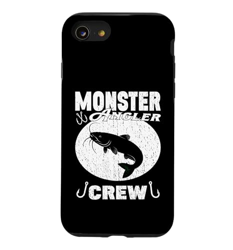 MONSTER ANGLER CREW �W�� �r�b�O�t�B�b�V�� �t�B�b�V���O �����X�^�[ �X�}�z�P�[�X iPhone SE (2020) / 7 / 8 �p
