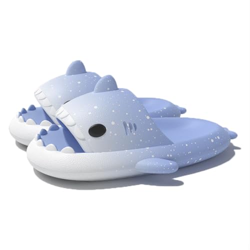 Zureto Spotted Starlight Shark Slides and Slippers - Anti-Slip Quick Drying Sandals - Unisex