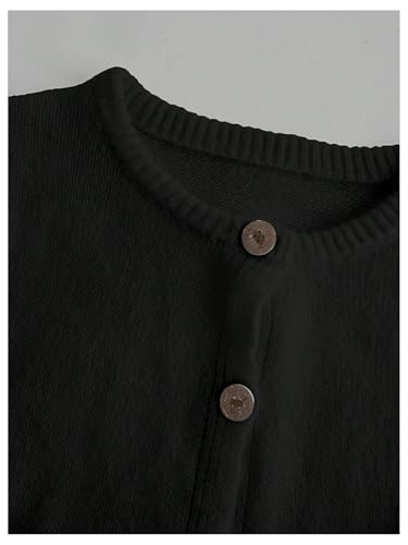 Image of SOLY HUX Women's Button Down Cropped Lightweight Cardigan Sweater Cute Fall Fashion 2026