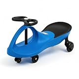 Carrinho de Rolimã Infantil Gira Gira sem Pedal URBANIUS, Volante 360° e Estrutura Reforçada – Certificado pelo INMETRO, 3+ Anos (Azul e Preto)
