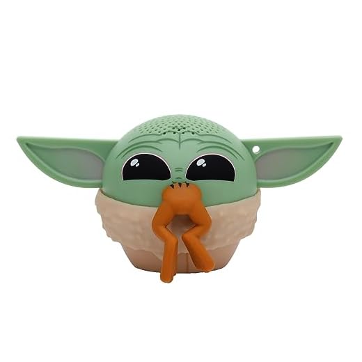 Bitty Boomers Star Wars The Mandalorian: Grogu with Snack - Mini Bluetooth Speaker,Multicolored