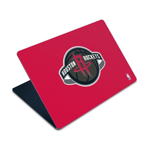 Skin MacBook Air 15 M2 rouge décoration bureau fan basket NBA Rockets