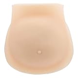 DAWH Faux Ventre de Grossesse, Ventre de Femme Enceinte en Silicone Flexible Non Collant sans Danger pour Coser pour Accessoires de Photographie pour Acteur pour Les(Blanc européen et américain, M)