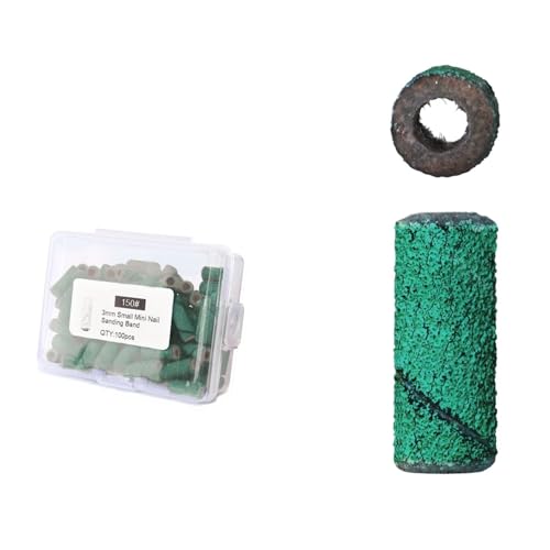 Embout Ongles Bandes de sable vert 150 pour éliminer les cuticules et polir sans effort