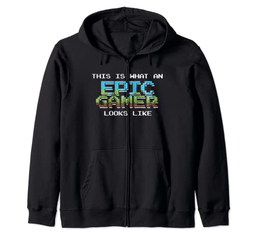 Epic Gamer - Juego de videojuegos retro divertido Sudadera con Capucha
