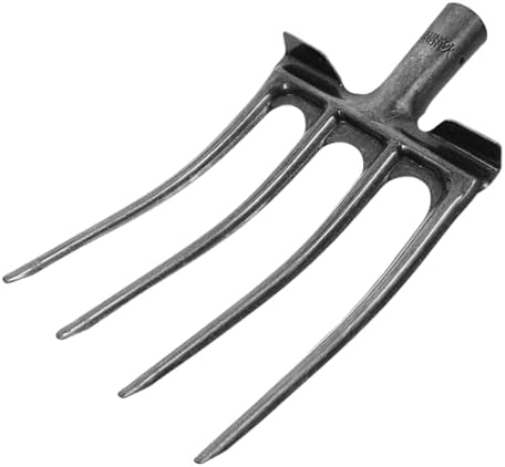 SUPVOX Garden Fork Head Four Tines for Soil Turning and Manure Du...