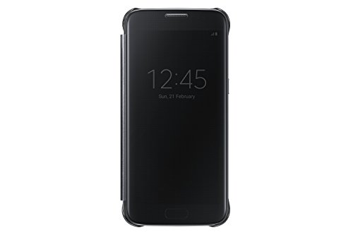 Samsung Galaxy S7 Case S-View Clear Flip Cover - Black (NOT FOR S7 EDGE)