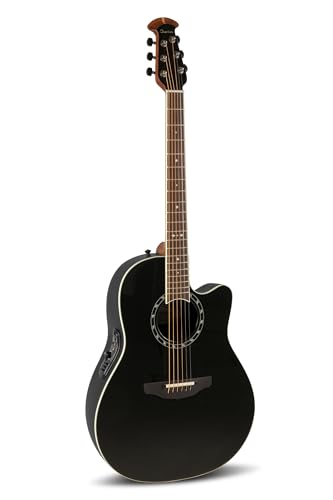 Ovation - Guitarra acústica eléctrica Pro Series Standard Balladeer 2771AX - Sólido grado A - Cuerpo...
