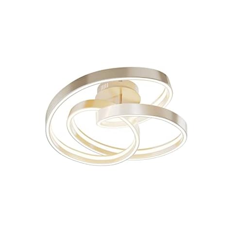 Lucande LED Deckenleuchte 'Gunbritt' dimmbar in Alu aus Aluminium u.a Cover