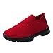 FKoexedsny Scarpe da ginnastica da tennis, da donna, leggere, da corsa, da donna, con chiusura in velcro, Colore: rosso, 37 EU