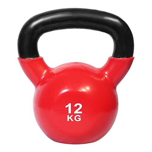 Kettlebell Workout Peso Fitness, Kettlebell in ghisa Rivestita in Vinile Uomini e Donne Palestra Professionale Palestra Casa Formazione Personale Attrezzature for Il Fitness (Size : 12kg)