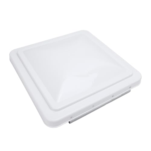 RV Roof Vent Cover,14 X 14in Universal RV Skylight White Lid for Marine Boat, Yacht,Trailers, Motorhome