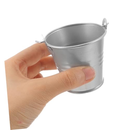 Petits seaux métal DOITOOL : pots de fleurs robustes pour compositions - 4