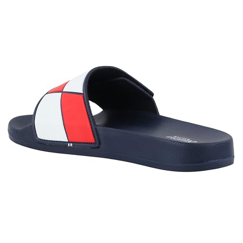 Image of WELCOME Soft Men's Slippers /Sliders with Cushion FootBed for Adult | Comfortable & Light Weight | Stylish & Anti-Skid | Waterproof & Regular Flip Flops for Gents /Boys