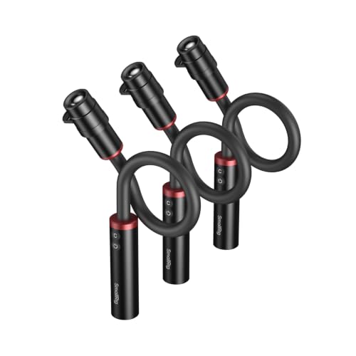 Image of SmallRig 3-Pack RM 03 Macro Photography LED Light, 5 Colors Bendy Light | CRI95, Adjustable Beam, with Cold Shoe Extension Bar, Clamp, Diffuser, Spotlight, Barndoor, Gobos, Stake, Storage Box - 6520