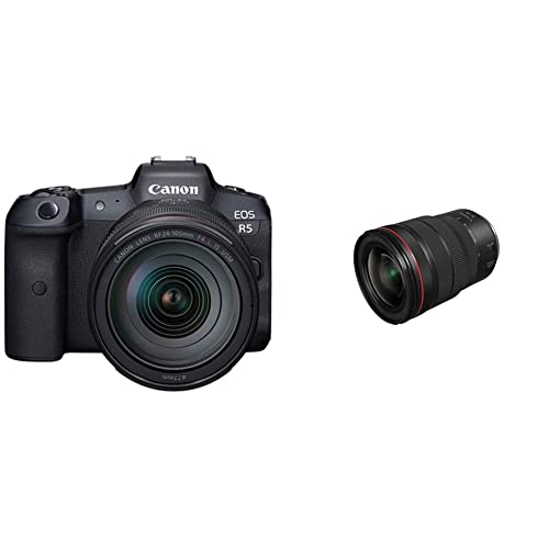 Image of Canon EOS R5 Full-Frame Mirrorless Camera w / RF24-105mm F4 L is USM Lens Kit - 8K Video, 45 Megapixel Full-Frame CMOS Sensor, DIGIC X Image Processor, Up to 12 fps Mechanical Shutter (Body + Lens)