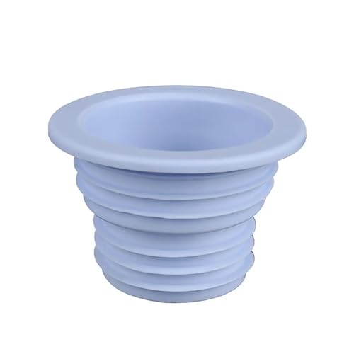 下水管シールリング 床排水栓 消臭シールカバー 防虫 洗濯機パイプジョイント 浴室用ハードウェア(Dark Blue)