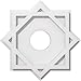 Ekena Millwork CMP12AL-03000 Axel Architectural Grade PVC Contemporary Urethane Ceiling Medallions 12"OD x 3"ID x 6 1/2"C x 1"P