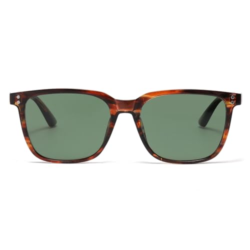 Image of Polarized Square Sunglasses for Men Ultralight Classic Retro Square Driving Shades UV400 Protection Sun Glasses