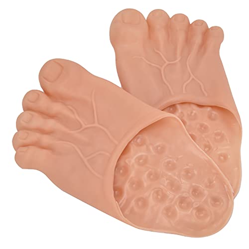 Slippers Shoes Cover for Halloween Cosplay Costume Props Party Accessories, Impressive Hanging Decoration (Yellowish)