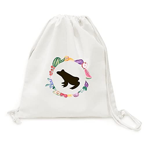 Sac en tissu pliable grenouille noire ultra léger avec sangle de transport robuste