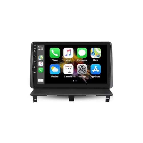 9 Pulgadas 2 DIN Android 13 Coche estéreo para Peugeot Partner 1 2002-2008 Coche Navegación Pantalla Táctil con Bluetooth GPS WiFi USB Cámara de Marcha atrás Control Volante(K4 8+128GB)