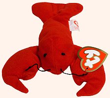 TY - McDonalds - Teenie Beanie Babies (1999) - German Edition - #12 Pinchers the Lobster