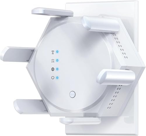 WiFi Repeater,WiFi Extender Signal Booster, 1200 Mbps Covers Up t...