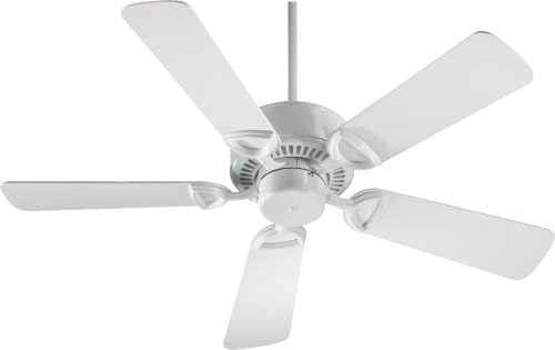 Estate - Ceiling Fan in Transitional Style - 42 Inches Wide by 12 Inches High - White Finish - White Blade Color